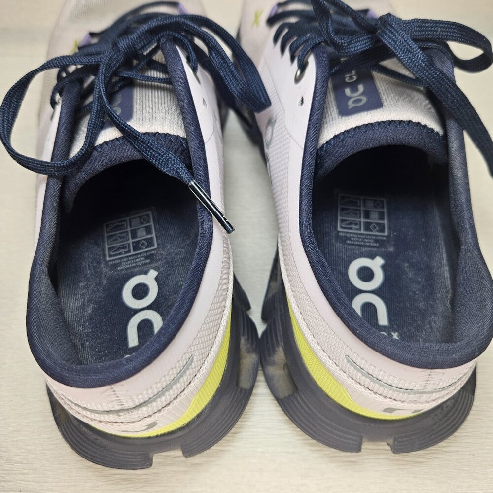 On Cloud X 3 Orchid/Iron Size 10W Worn Maybe One Time - Picture 6 of 8